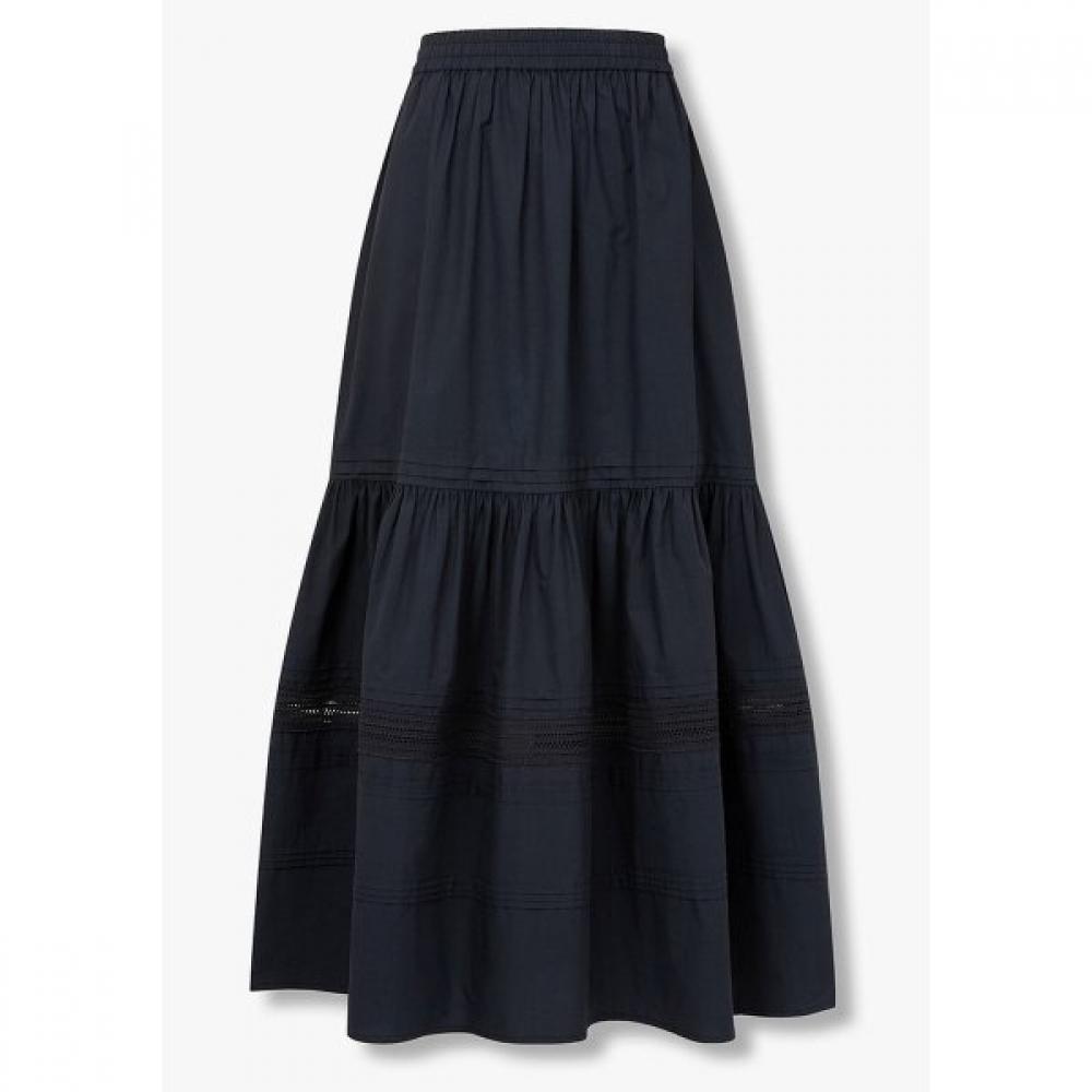 

Lace Tiered Banded Skirt 9176232983 dark navy/OS