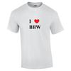 I Heart Love BBW T-Shirt Funny Adult Funny Hilarious Cotton Shirt S - 5XL