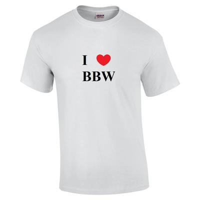 Ich liebe BBW T-Shirt Lustig für Erwachsene Lustig Witzig Baumwollshirt S - 5XL