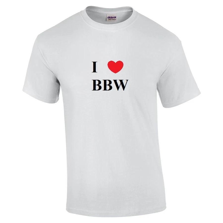 I Heart love BBW T-Shirt Funny Adult Funny Hilarious Cotton Shirt S - 5XL M