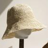 2026 NEW Handmade High Quality Fashion Stripe Sun Hat Floppy Summer Hats For Women Beach Panama Straw Dome Bucket Hat
