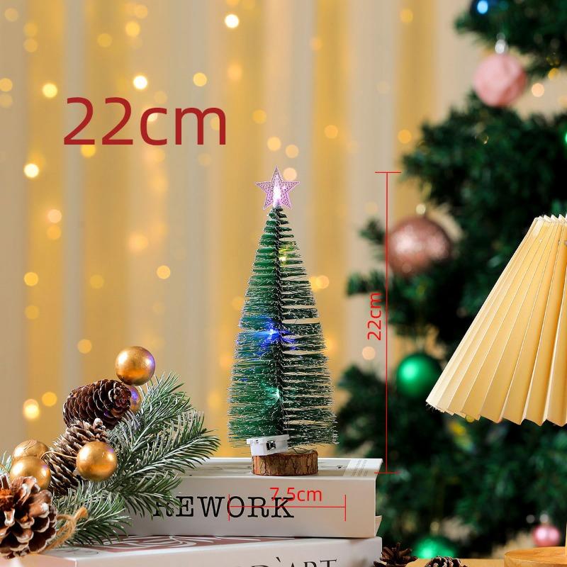New Illuminated White Cedar Christmas Tree PVC Christmas Tree Table Christmas Tree Ornament Gift