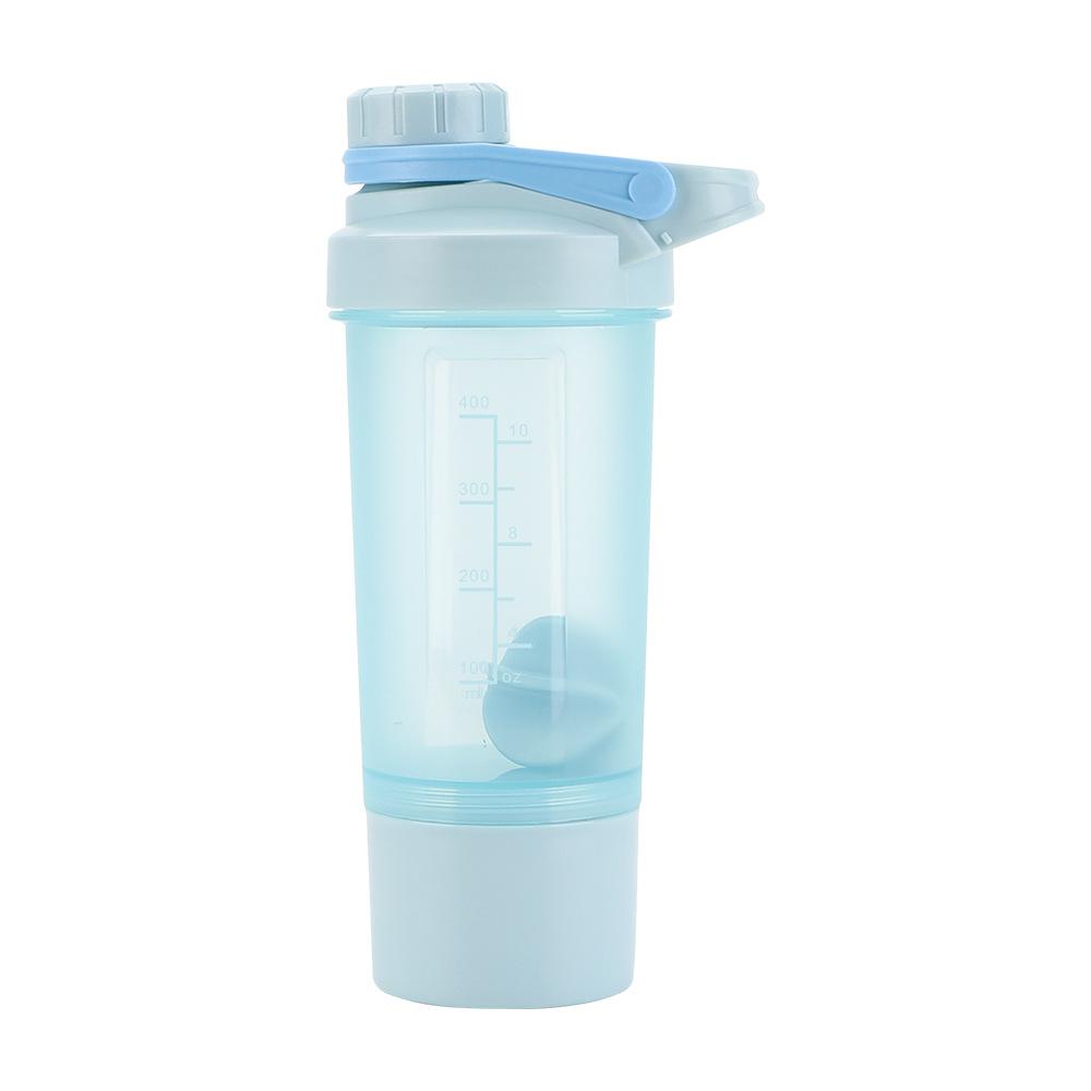 400ml Shaker Bottle 1pc Protein Shaker Plastic Bottle Portable Fitness Bottle for Fitness Enthusiasts Athletes Drinkware