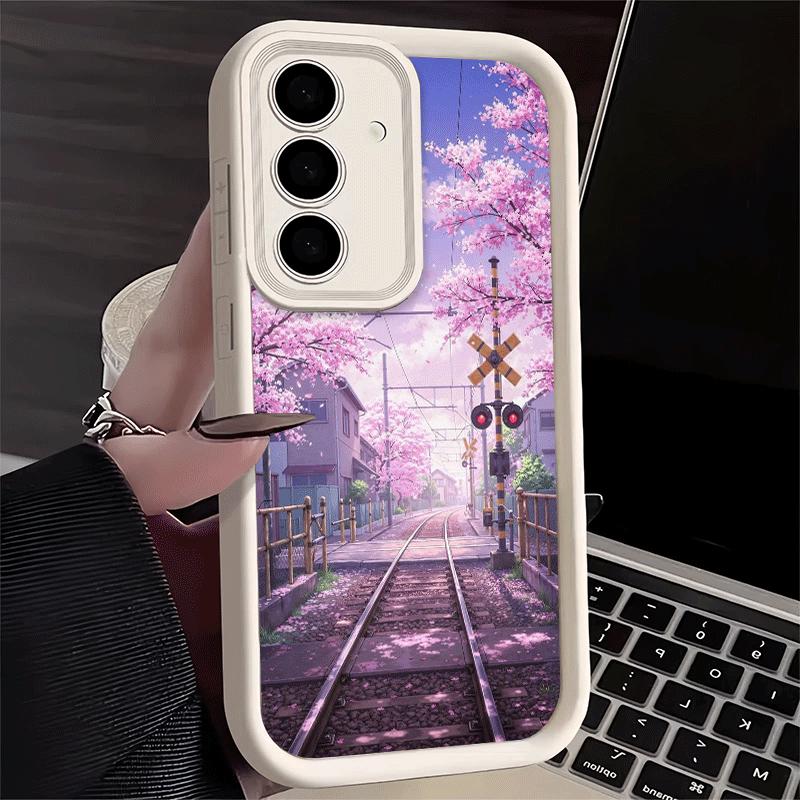 Anime Aesthetic Scenery Soft Phone Case for Samsung Galaxy A17 A16 A26 A36 A56 A15 A25 A35 A55 A14 A24 A34 A54 A13 A23 A33 A53 A