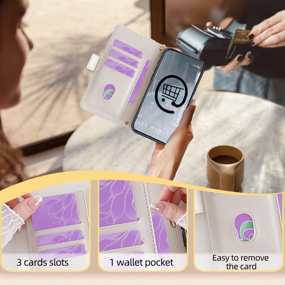 For Realme 12 4G/12+ 5G Leather Case RFID Blocking Wallet Phone Cover with Magnetic Clasp