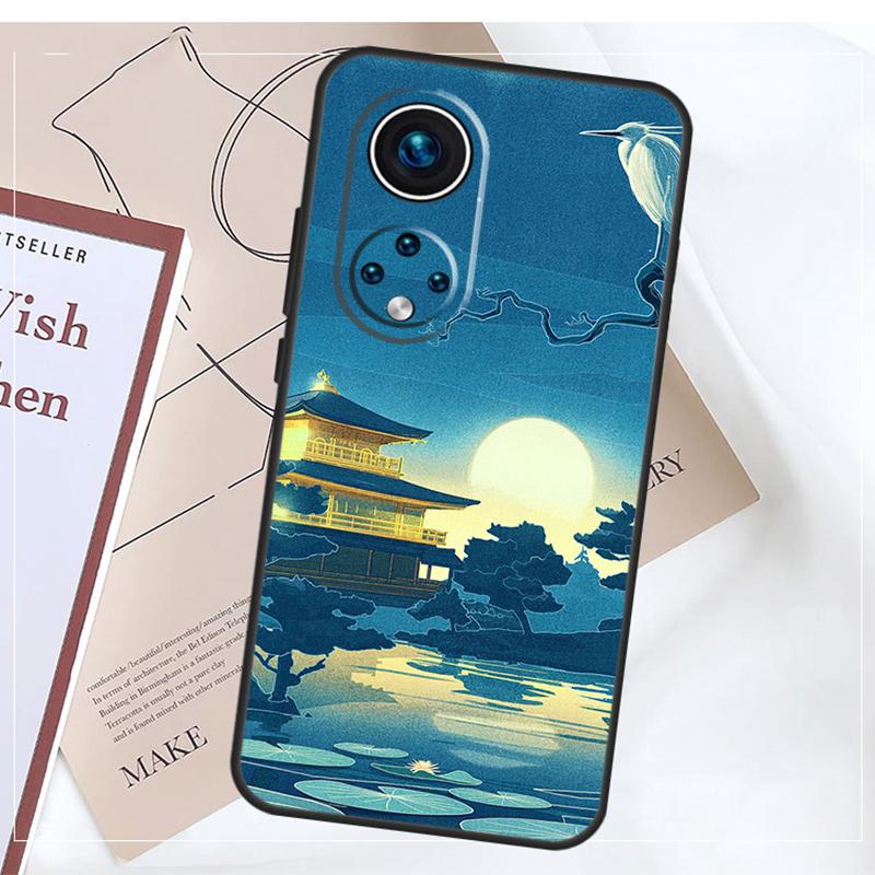 Japanese Style Art Case For Honor Magic 5 6 7 8 Pro X9a X9b X9c X9d X8b X8c Win RT 50 70 90 200 400 Lite Cover