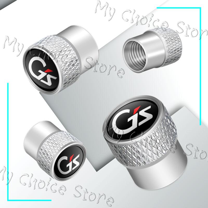 4Pcs/lot GS Emblem Car Wheel Tire Valve Caps Tyre Stem Airdust Waterproof Covers For Toyota RAV4 Hilux Voxy Noah Zrr80 65 R70