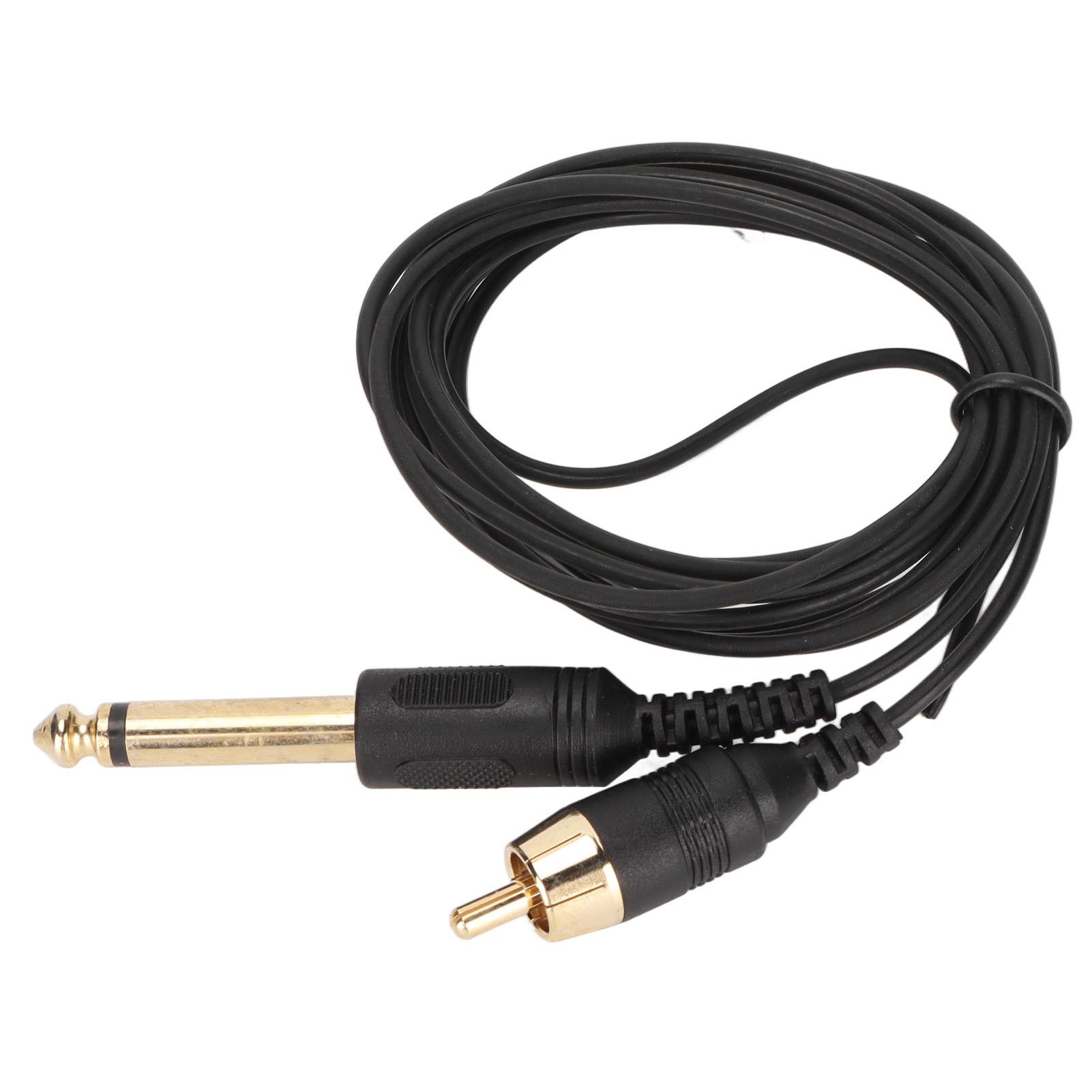 

Шнур для тату-машинки 6.6 футів Довгий Гнучкий Стабільна передача RCA-інтерфейс Кабель-затискач для тату-машинки