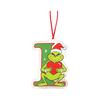 2D Christmas Ornaments, 26 Letters Flat Hanging Decorations for Holiday Decor