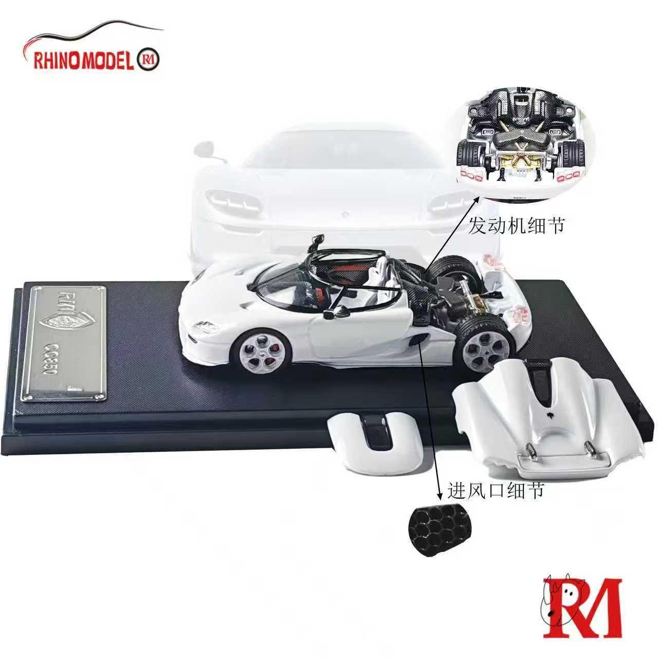 ABBM1 Rhino Model RM 1:64 CC850 Silver Diecast Model Car