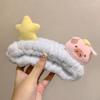 Cute Cartoon Plush Hair Tie Headband - Women's Makeup & Face Wash Accessory