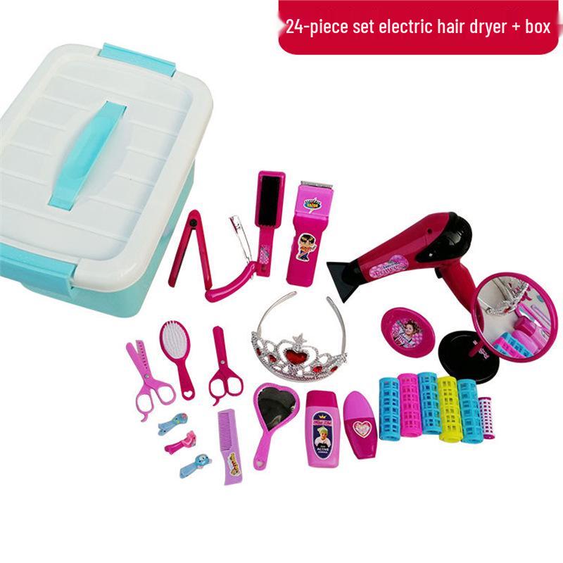 Kindergarten Hair Salon Playset: Dollhouse Barber & Hairdressing Tools