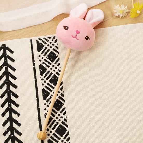 Plush Massage Stick Cute Cartoon Animal Head Plush Toy Manual Slapping Massage Tool Shoulder Back Knock Stick Hammer Children Gift