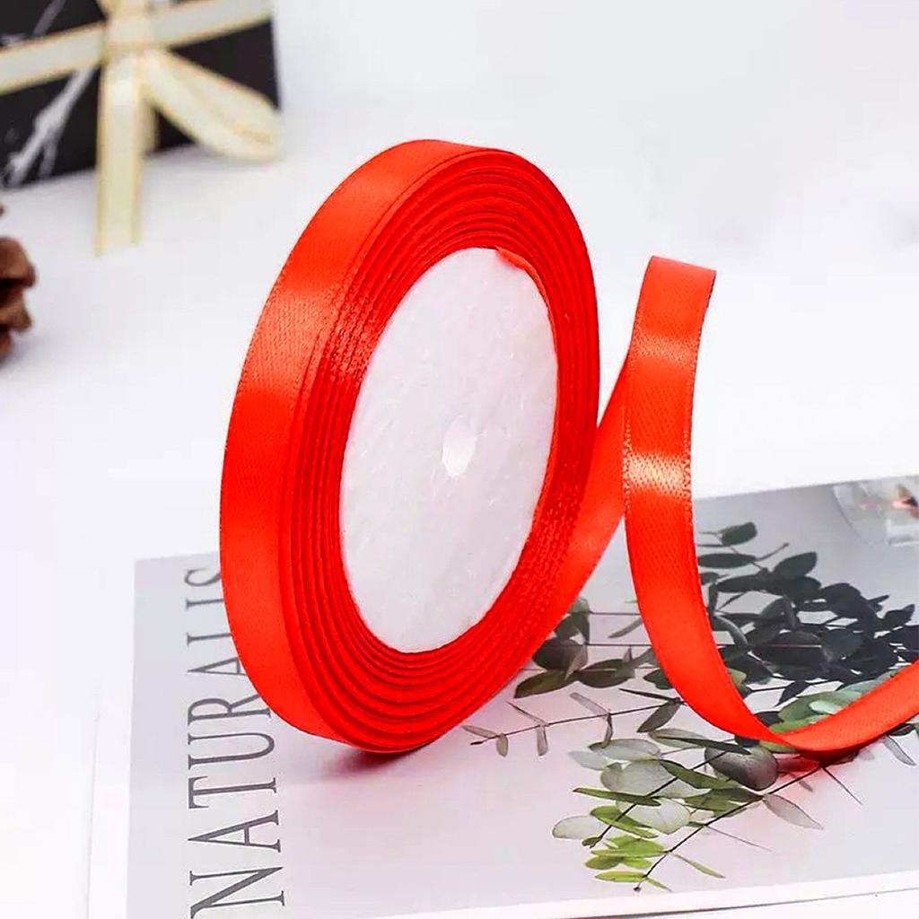 Wholesale 22 Meter/roll Stain Ribbon 1CM Polyester Ribbon for Gift Packing Wedding Party Decoration DIY Handmade Craft Supplies