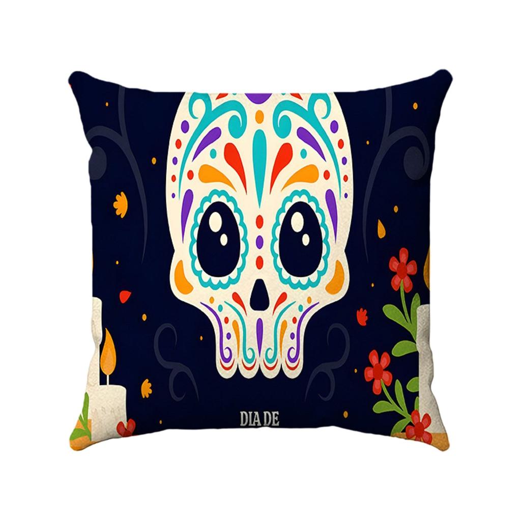 Halloween Festival Decoration Living Room Sofa Cushion Pillow Cover Offices Waist Pillow Cover (excluding Core)
