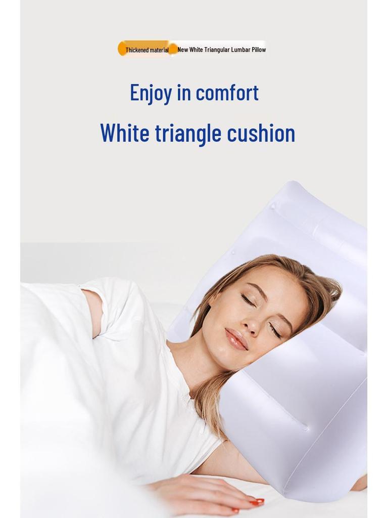 Inflatable Portable Lumbar Support Pillow - Wedge, Body Positioner & Leg Care for Travel and Camping