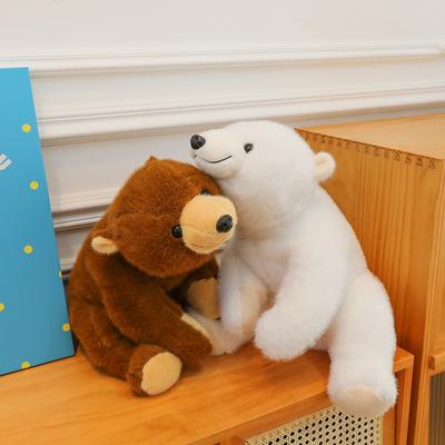 Cute Lying Down Polar Bear Plush Toy Panda Hug Bear Doll Doll Gift Doll Soothing Sleeping Pillow