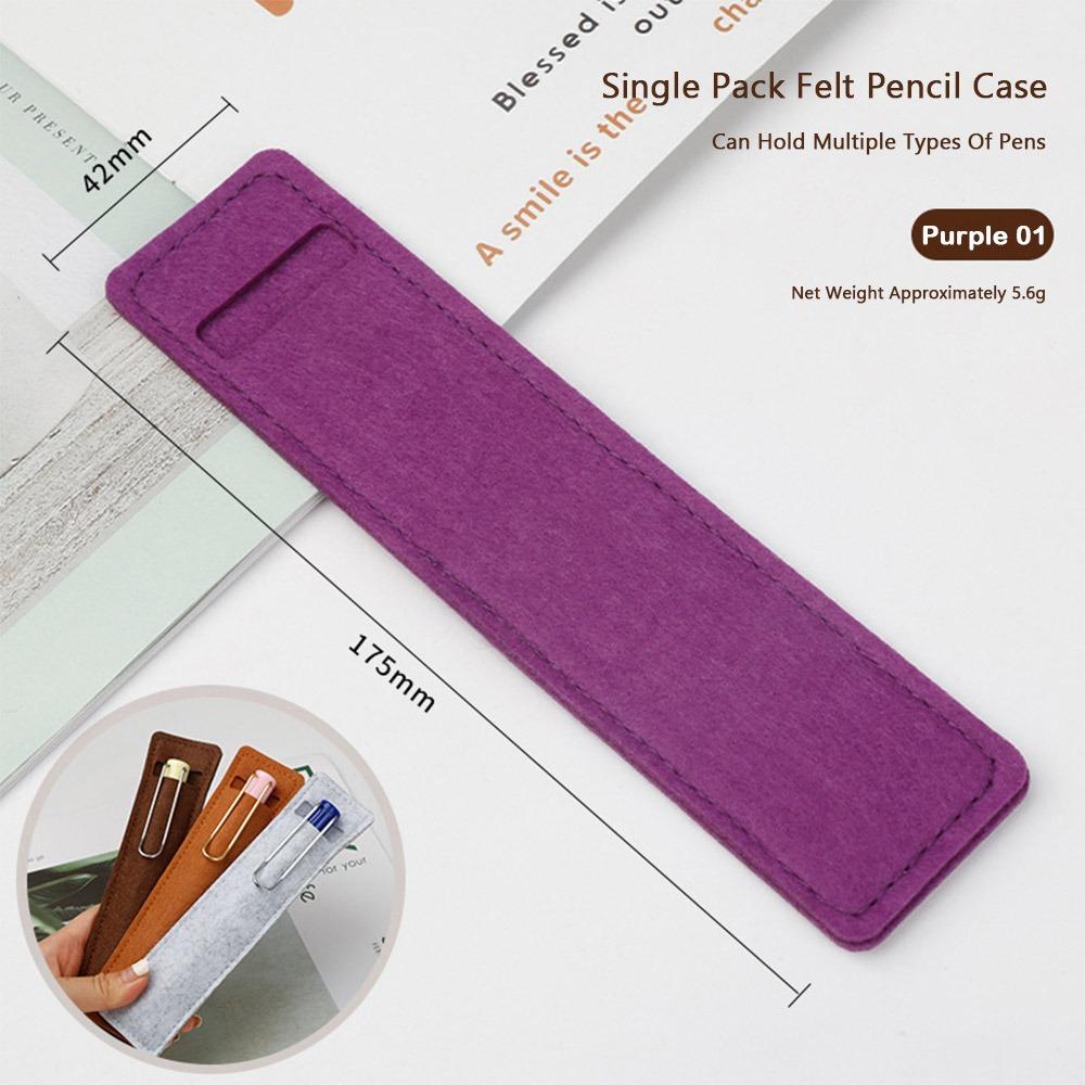 Простой чехол-пенал из фетра Многофункциональный пенал-шторка Сумка для ручек Подарок студентам