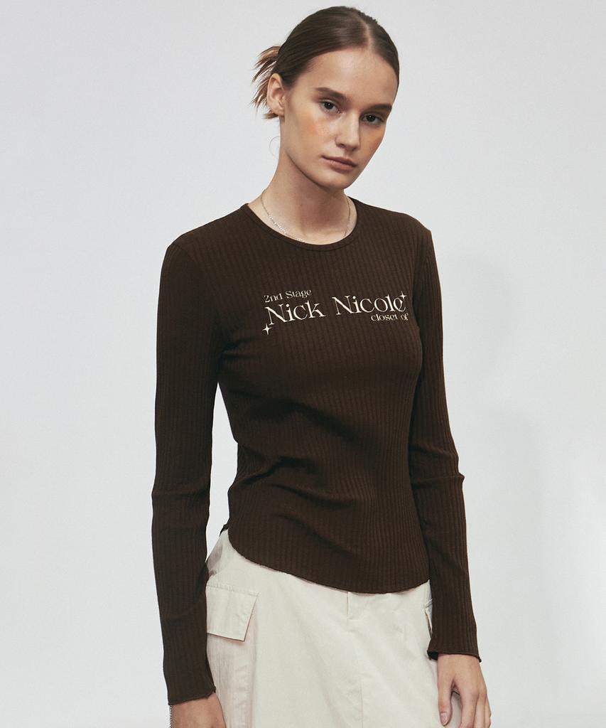 Nigaennikol Nicole Closet Ls Top_Brown