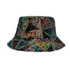 Color Sequins Fisherman Hat Women's Bucket Hat Foldable Basin Hat