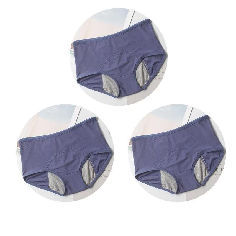 3 Stück Auslaufsichere Menstruationsslips Damen Unterwäsche Physiologische Hüfthose