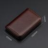 PU Leather Credit Card Bank Card Box Men's / Women's Magnetic Closure Card Holder Large Capacity Senior Card Box Card Bag