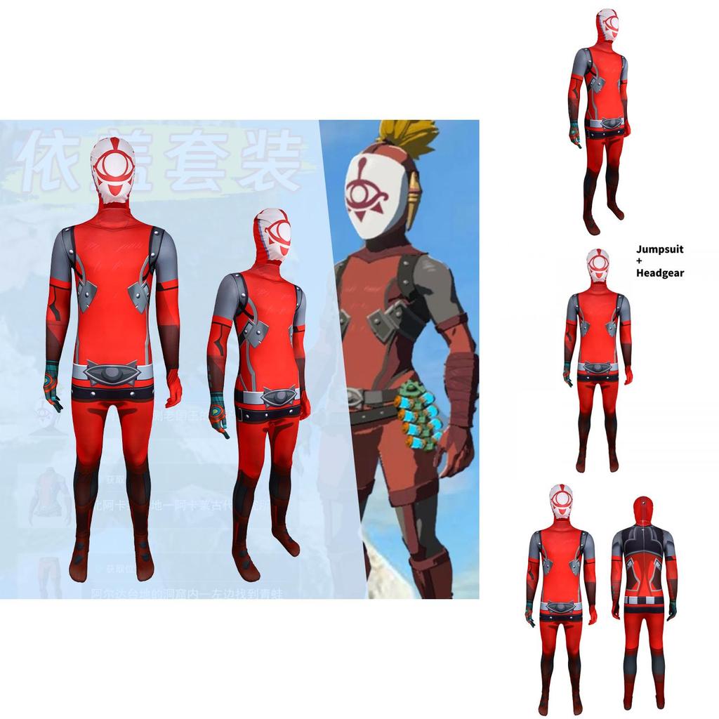The Legend Of Zelda Tears Of The Kingdom Ignotus Cosplay Jumpsuit With Polyester Fabric For Game Role Play