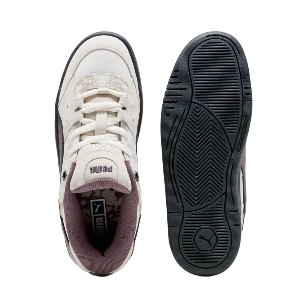 Puma 180 Comfortable Versatile Durable Low-Top Skate Shoes Unisex Sneakers Beige Purple 403230-02