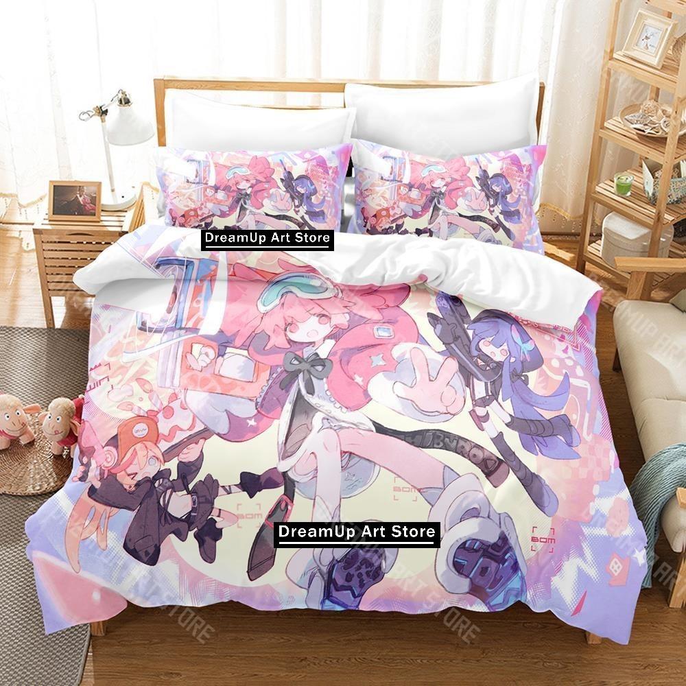 3D Printed Muse Dash Game Bedding Set for Boys Girls Duvet Cover Pillowcase Twin Queen King Full Single Double Sizes