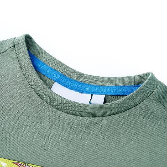 Children's T-shirt with Short Sleeves Khaki 92/104/116/128/140