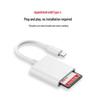 Apple Type-C Dual-Head Card Reader for TF/SD Cards, Compatible with iPhone and iPad