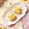 Green Bean Cake Molds Baking Molds Dessert Shaping Tool Bear Shape Stamping Molds Dessert Press Tool ABS Texture