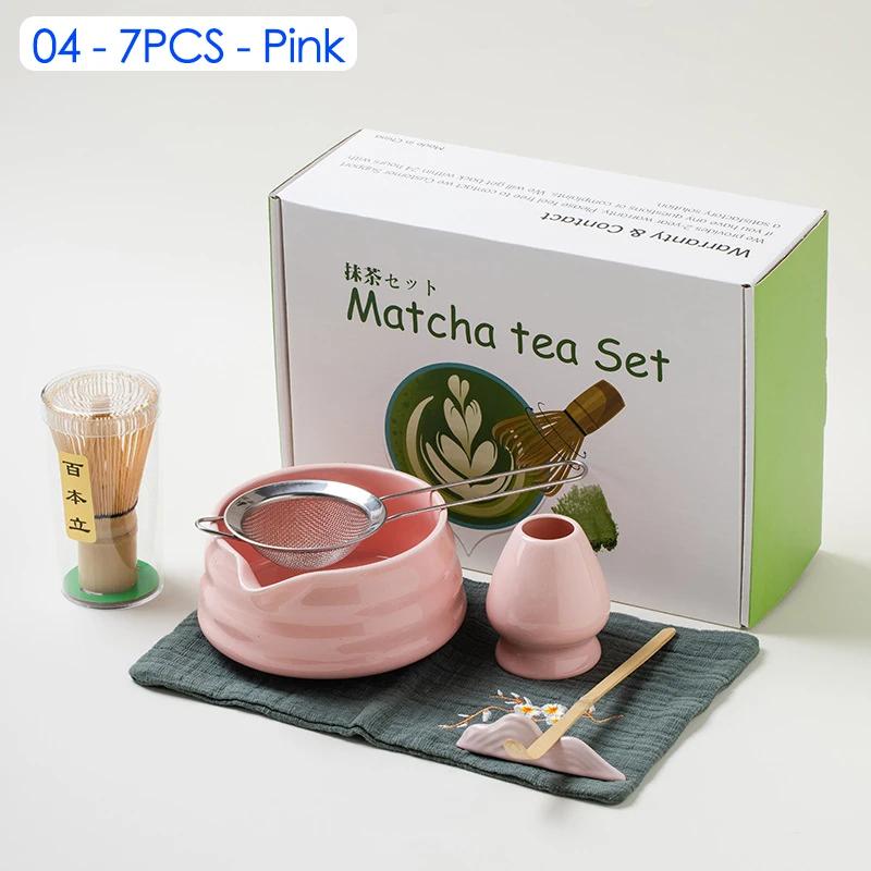 

4/5/7/8 шт. Японская керамическая подарочная коробка для матча Набор для чая матча с бамбуковым венчиком, кисточкой для матча, чайной ложкой для инструментов для самостоятельного приготовления чая