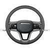 Premium Leather Steering Wheel Cover for Land Rover Defender, Range Rover Evoque, Discovery 5, Freelander Velar, and Range Rover Sport