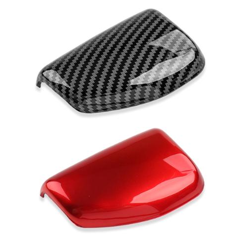 LHD/RHD For Hyundai Elantra CN7 N 2020-2026 Red Carbon Fiber Style Gear Shift Knob Cover Trim Cover Trim Car Interior Parts