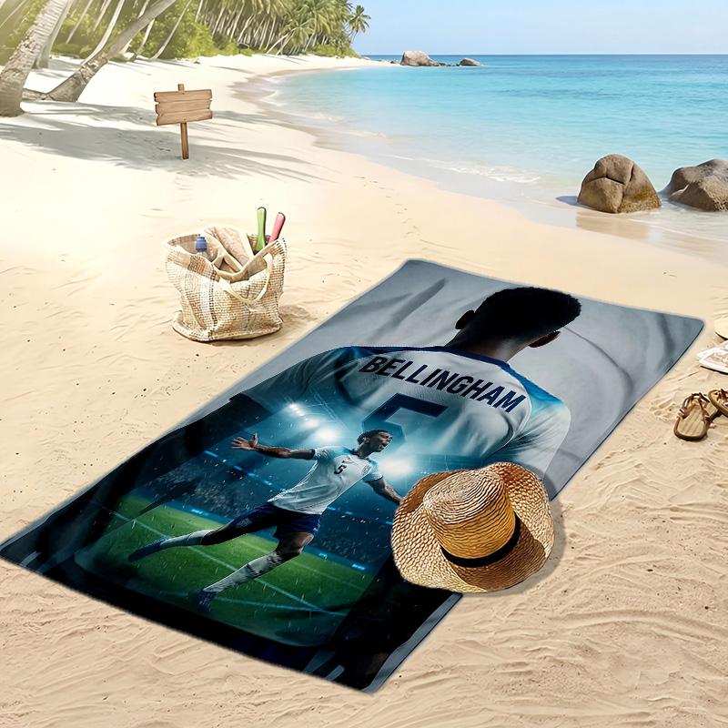Jude Bellingham Printed Beach Towel Quick Dry Soft TowelPortable Large Rectangular Beach Blanket for Travel Swimming Pool