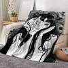 Art Junji Ito Tomie Retro Cool Girl Throw Flannel Throw Blanket: Soft Kid-Friendly Warm Anti-Static All Season Washable Couch