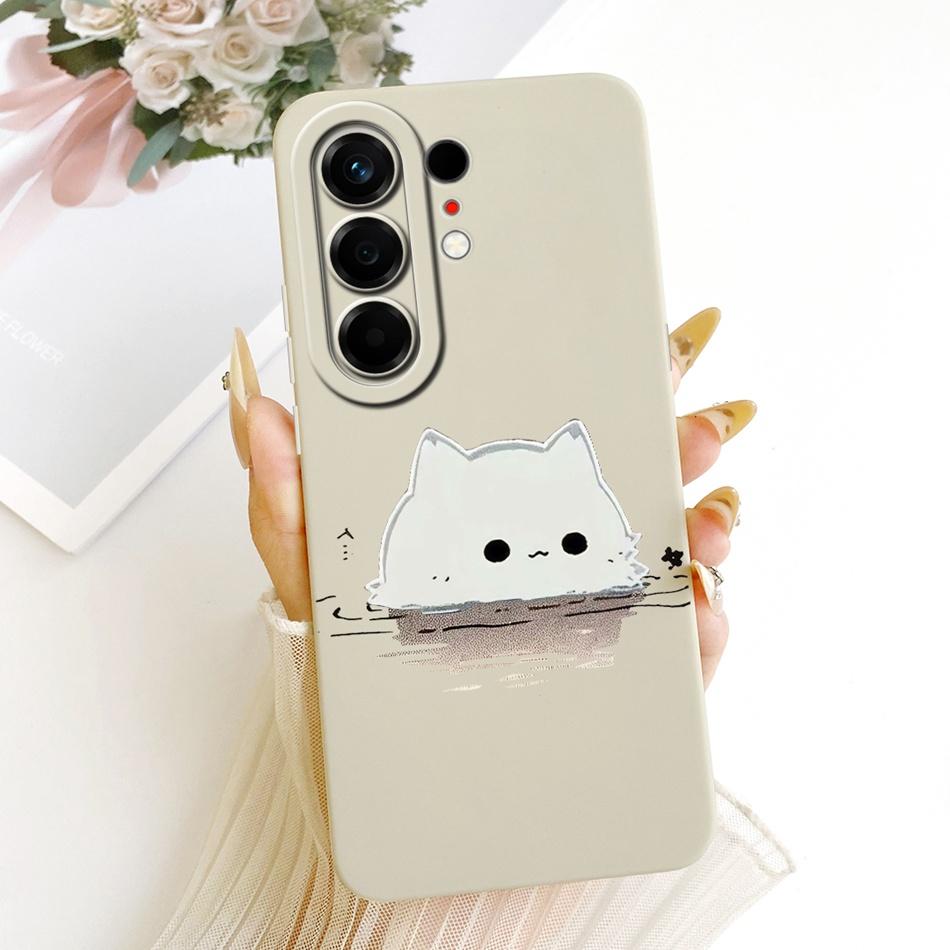 Für Tecno Camon 50 Pro 4G CN5c Niedliche Katze Blume Cartoon Handyhülle Für Tecno Camon 50Pro 4G Weiche Silikonhüllen Stoßfänger