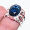Natural London Blue Topaz 925 Sterling Silver Jewelry Ring Size 6.5 AR-16325