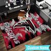 Custom Name Rug Atlanta Logo Area Rug Suitable for Indoor And Outdoor,Carpets for Homes, Offices,Living Rooms,Home Decor,Christmas Gift