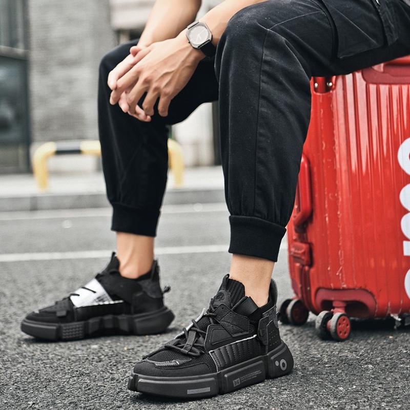 Designer Men's Running Shoes High Quality Soft Breathable Couple Shoes New Height Increasing Comfortable Platform Shoes Tenis