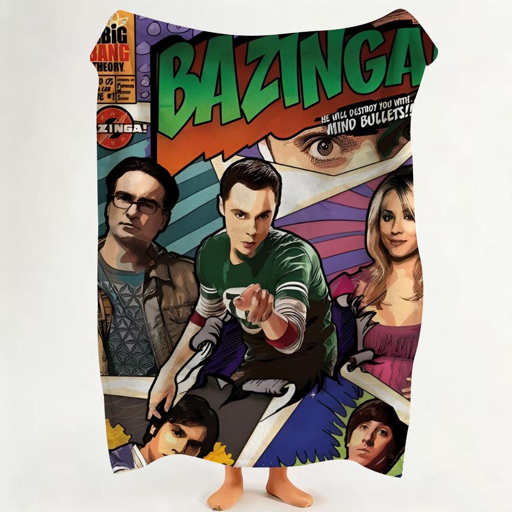 

Drama T The B Big B Bang T Theory Throw Flannel Throw Blanket Suitable for Sofa Living Room Bedroom 75cmx90cm