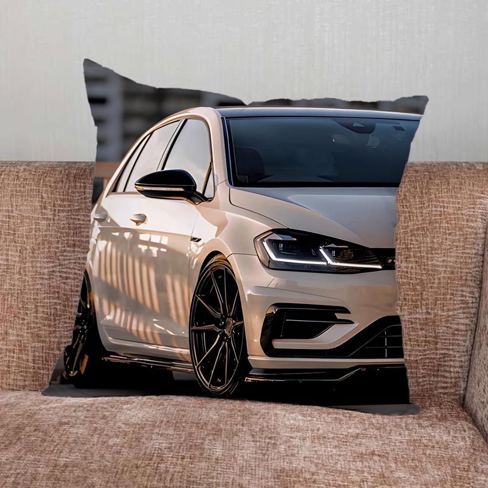 Federa Cuscino Sportiva per Auto G-Golf G-GTI per Casa Camera da Letto Ufficio Auto Decorazione Soggiorno Copricuscino Divano Adatto