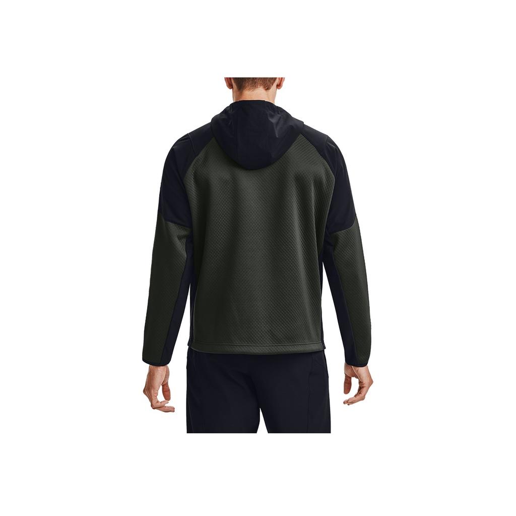 Under Armour Recover Color Block Sports Hoodie Jacket Men Jackets Green 1357473-310