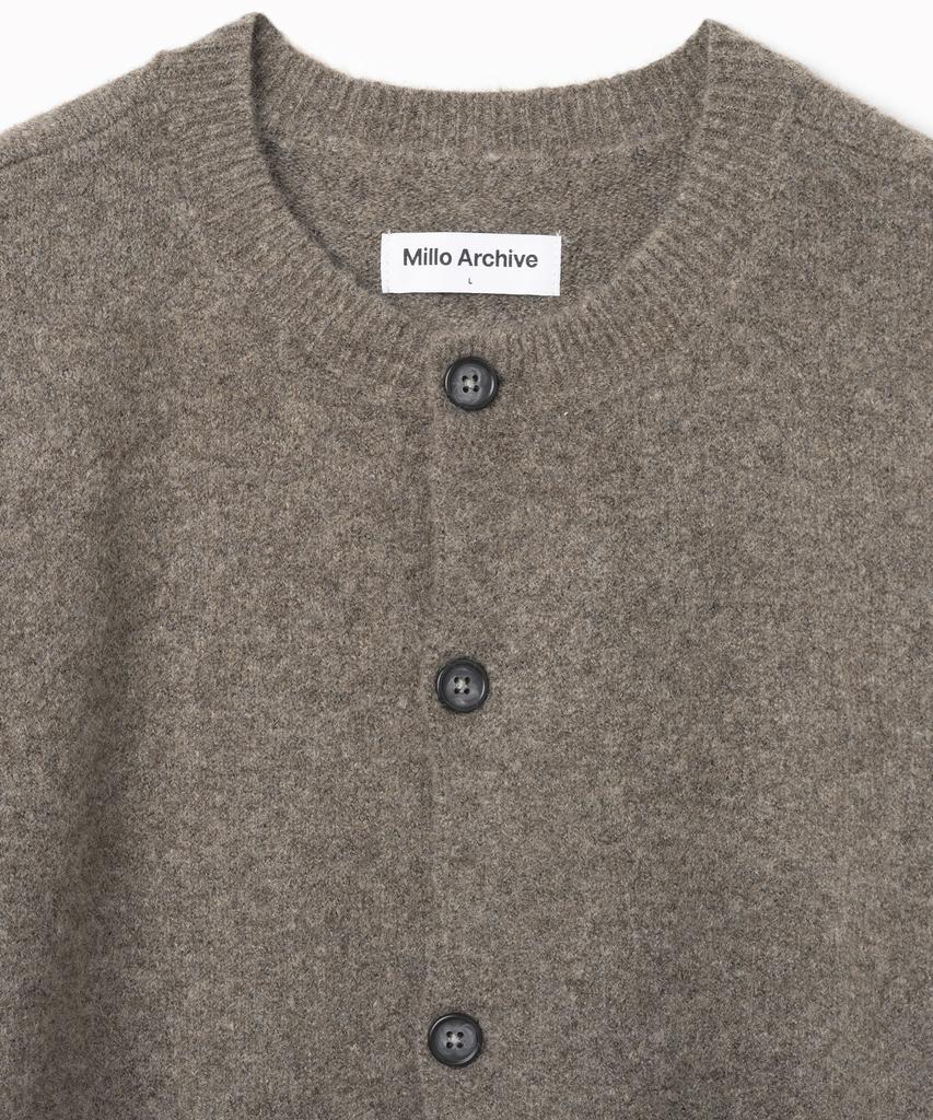 Millo Archive Crop Move Cardigan [Melange Brown]