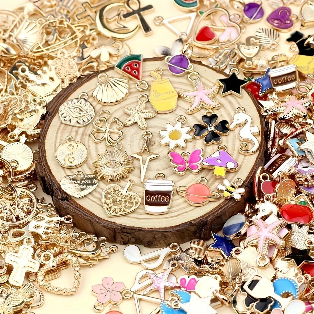 20/50Pcs/Lot Mixed Cartoon Animal Tree Enamel Creative Charms Exquisite Beads For Jewelry Making DIY Pendant Necklace Bracelet Earrings Chains