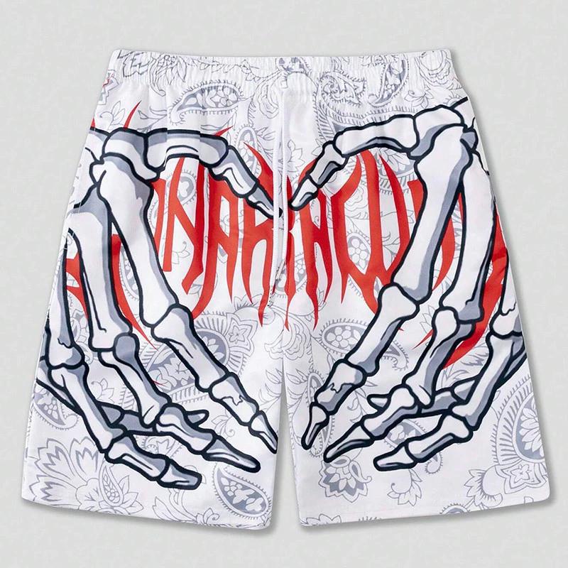 

Skeleton Hand Muay Thai Kickboxing Boxing Training Print Shorts Martial Art Boxer Unisex Men Women Kid Pants Fighting Fitness Gym Sport Workout 4XL