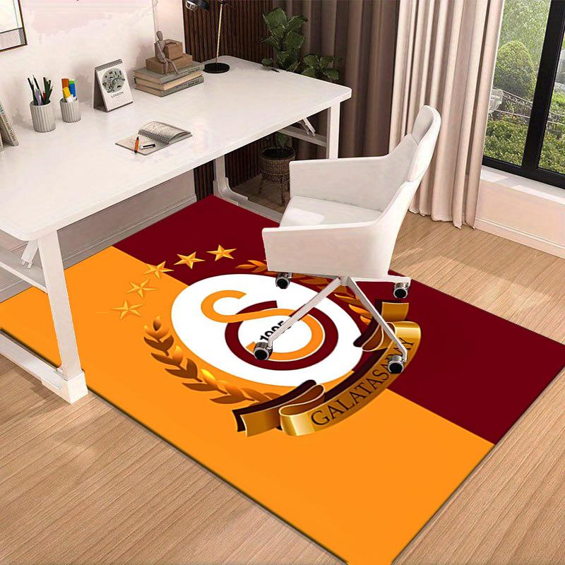 Galatasaray Football Club Emblem Area Rug Office rug, Chair Rug, Decor Carpet Livingroom bedroom Mat, Large Size Fan gifts Christmas gifts