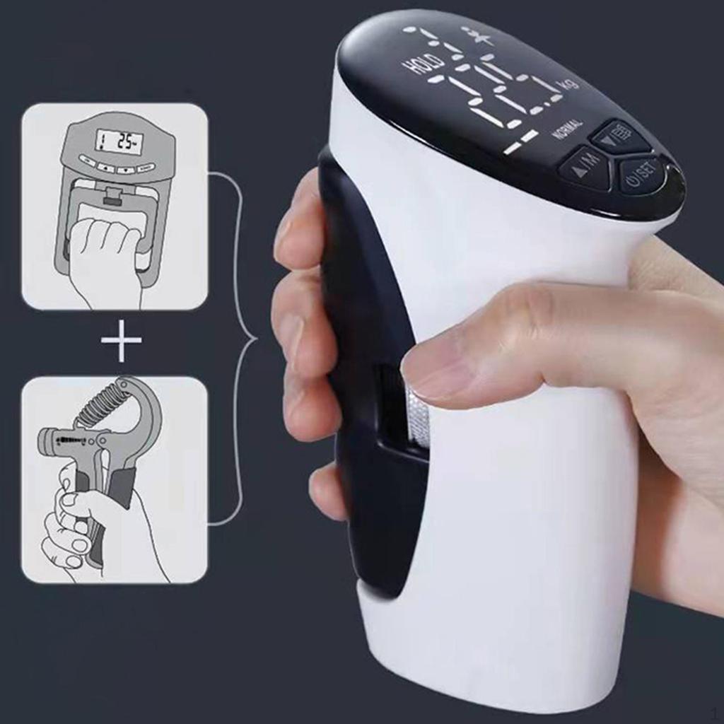 LED Hand Grip Measuring Tool Forearm Workout Equipment Meter for Gym