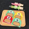 100Pcs Cartoon Monster Print Cookie Candy Biscuit Bags Self-adhesive Gift Bag